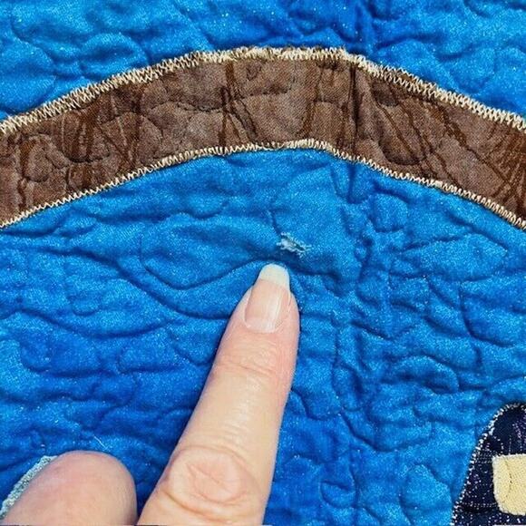 Quilted Tapestry Holy Family‎ Manger Scene Mat Holiday Christmas Nativity - Picture 5 of 6